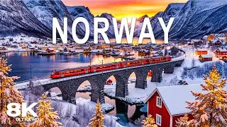 Norway 8K ❄️ Arctic Winter Escape &ndash; Snowy Fjords, Nordic Villages & Stillness Beneath Northern Skies