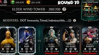 Fatal Elder Wind Tower Boss Match 200 & 180 Fight + Rewards MK Mobile 2024 | Team Duo