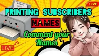 Artland Express  live! PRINTING SUBSCRIBERS NAME ON PRINTER #shortsfeed #name #art #live #trending