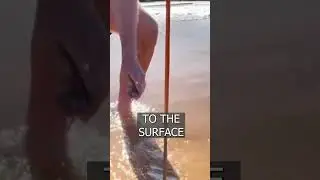 Australians compete who can get the longest WORM out of the sand