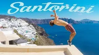 Hacemos parkour en Santorini, Grecia