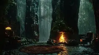 Forest Cave Refuge &ndash; Rain and Firelight Ambience to Unwind, Reset, and Sleep Deeply