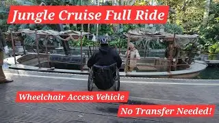 4K Disneyland Jungle Cruise Full Ride Wheelchair Access No Transfer