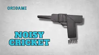 Paper Power | How to Make  a Noisy Cricket Paper Small Gun | Men in Black Origami | Easy Paper | DIY