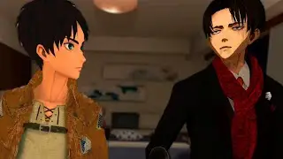 Eren e Capitão Levi respondem em Aot Vr