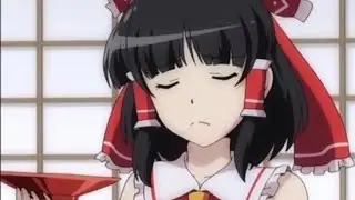 Reimu siendo amable por primera vez xd 