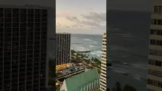 Waikiki sunrise 🌴 #iphone #photography #vibes #sunrise #waikiki #beach #views #honolulu #hawaii