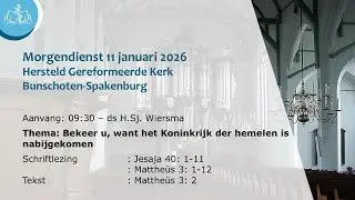 Morgendienst 11 januari 2026 - 9:30 - HGK Bunschoten-Spakenburg (GK)
