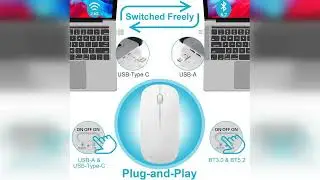 Review: Mouse for MacBook Wireless Bluetooth Mouse Laptop MacBook Air Mac Pro Rechargeable Sil...