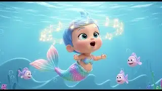 Baby Mermaid Sitting on a Rock | Magical Ocean Rhyme for Kids | Nursery Rhymes & Songs for Children