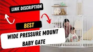 ALLAIBB Extra Wide Pressure Mount Baby Gate ! Best Baby Safety Gate 2024