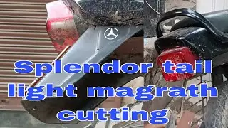 Splendor tail light magrath | cutting ✂️ | full video | #splendor #modified #hero #splendorlover