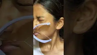 1st EXPERIENCE 🤦🏻&zwj;♀️with threading machine |WORTH it ⁉️#hairthreadingtool #facialhairremovalathome