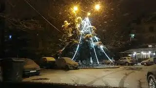 Snowride in Kalamaria, 4 January 2019, time 22:30, Χιονοβολτα στην Καλαμαρια