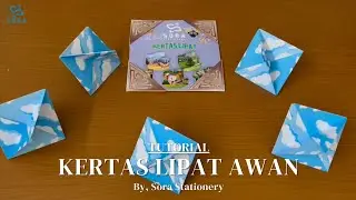 Tutorial Origami Cloud ☁️| Kertas Lipat Awan