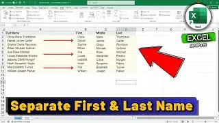 How to Separate First and Last Name in Excel