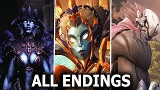 DARKSIDERS 3: Final Boss And All Endings (Secret Ending  & Post Credits Scenes)