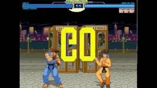 Ryu (me) & Terry (CPU) VS Kung Fu men: 