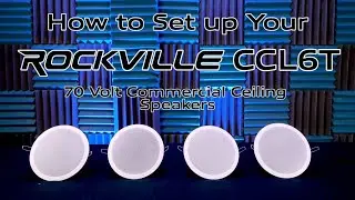How to Set up Your (4) Rockville CCL6T Black 70V 6
