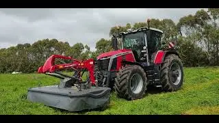 Massey Ferguson 8S Front & Rear Mower setup