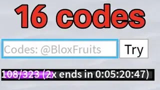 ВСЕ 16 УДВОЕННЫХ кодов опыта за 1 минуту.. (Blox Fruits)