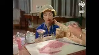 Mixing Cosmetic Face Powder (1958)