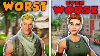 RANKING ALL DEFAULT SKINS FROM WORST TO BEST!! (Fortnite Battle Royale)