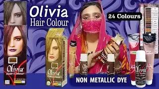 OLIVIA  HAIR COLOURS 🌈ASH BLONDE LIGHT MAHOGANY FULL REVIEW .🌈