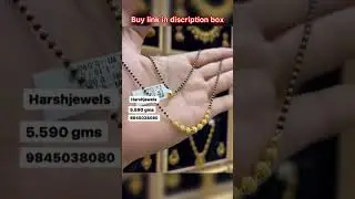 Beautiful light weight daily wear gold short mangalsutra design #goldmangalsutradesign