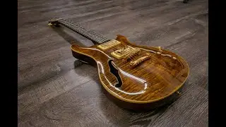 New AIO Wolf KLP 45FM Electric Guitar - Tiger Amber