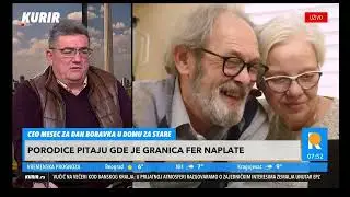 R. Milovanović za KURIR TV: Domovi za stare naplaćuju samo ono &scaron;to je ugovoreno