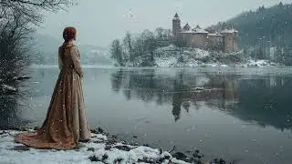 Snowfall at the Frozen Keep ❄️ Medieval Ambience | Lilith’s Winter Watch by the Lake