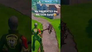I RECREATED the METEOR In Fortnite🤯 #fortnite #capcut #edit #gaming