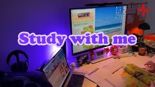 Study with me | Cozy, languages, German / Deutsch, deskspace, workspace | Roadmap+