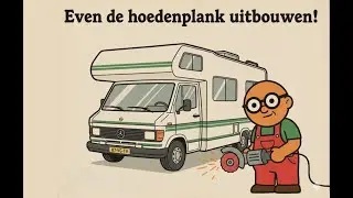 Tabbert hoedenplank uitbouwen en schoonmaken!!
