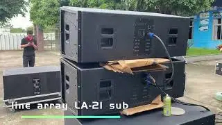 Dual 18 inch sub-bass system speaker
