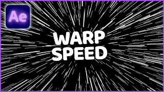 Как создать эффект Warp Speed ​​в After Effects