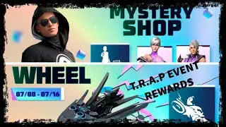 FREE FIRE T.R.A.P EVENT REWARDS  || HOW CLAIM ALL REWARDS IN FREE ||  ( MYSTERY SHOP, LUCKY WHEEL)