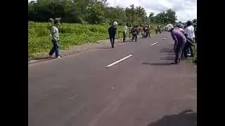 Super drag bike Mio ART JKT-Madong vs Ninja Kickstart Baitech Jogja-Mboted in Makassar #100jt