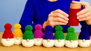 5-Minute Magical Yarn Gnomes DIY: Quick & Easy Holiday Decor