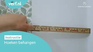 Hoeken behangen met behang van Borastapeter | Behanginstructies | Verf.nl