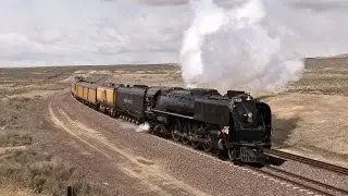 Union Pacific 844 - Springtime in Wyoming