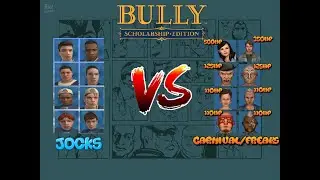 Bully SE: Jocks VS Carnival/Freaks (Custom Clique)(Full HD)