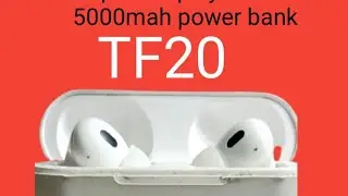 Tf20 Box airpod display with 5000mah power bank 5000mh power BankBluetooth airpod