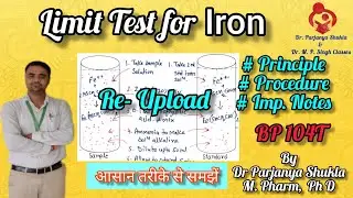 Limit Test for Iron | Principle, Procedure AS IP 2018 | B. Pharm, D. Pharm | BP 104T | In Easy Way