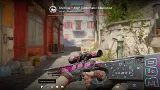 Counter strike 2 skin AWP Chromatic aberration sticker craft boom