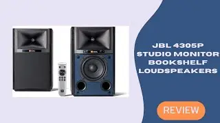 JBL 4305P Studio Monitor &ndash; Powered Bookshelf Loudspeakers with Chromecast, AirPlay 2 & Bluetooth
