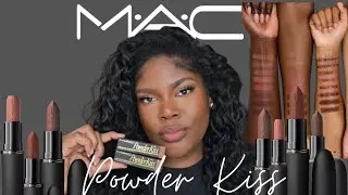 New MAC Powder Kiss Hazy Matte Lipstick | Honest Review & Swatches