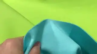 LAINE POLYESTER TURQUOISE ET VERT ANIS DOUBLE FACE CONTRECOLL&Eacute;   BL-0141