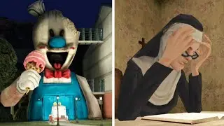 Ice Scream 4 VS Evil nun 2 (Opening Intro Scene)